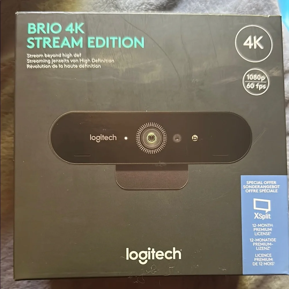 Logitech Brio 4K Stream Edition Webcam - Black